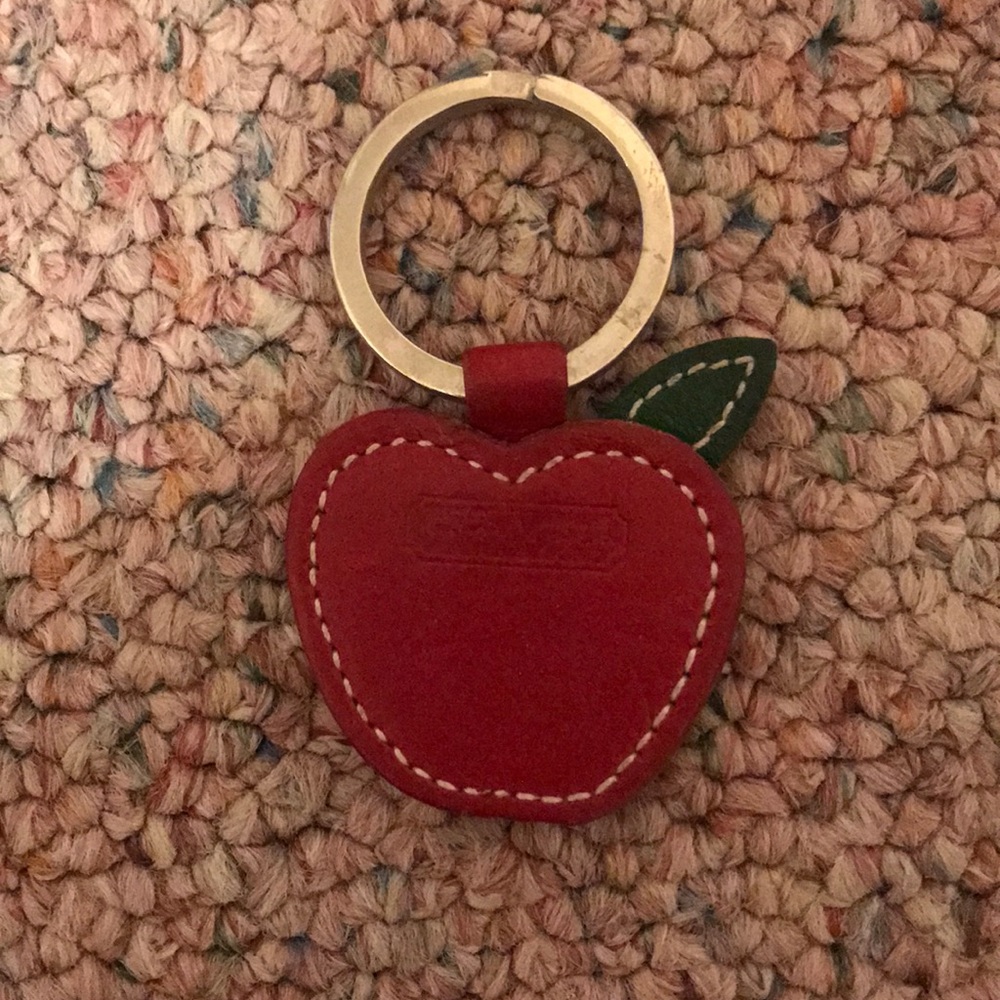 Coach Apple Keychain